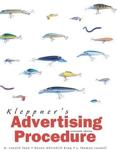 Cover image for Kleppner's Advertising Procedure (16th Edition)