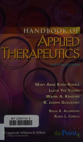 Cover image for Handbook of applied therapeutics