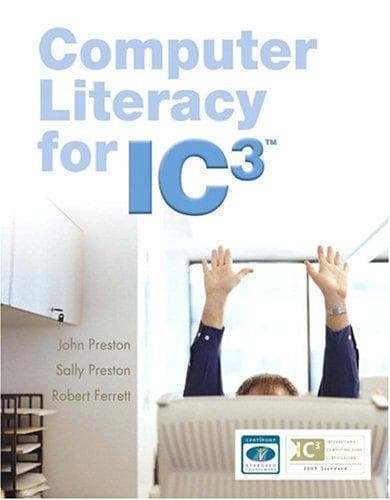 Cover image for Computer Literacy for IC3 (Essentials Series for Office 2003)