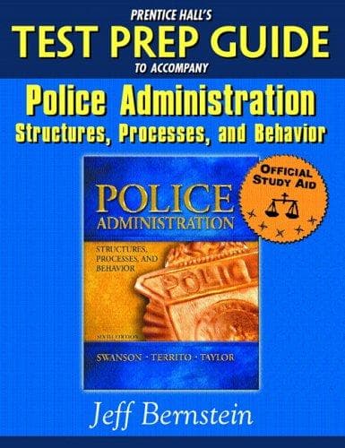 Cover image for Prentice Hall's Test Prep Guide to accompany Police Administration