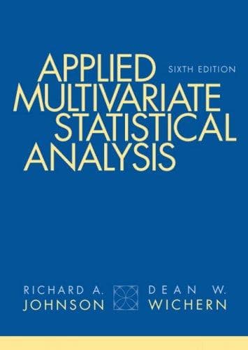 Cover image for Applied Multivariate Statistical Analysis (6th Edition)