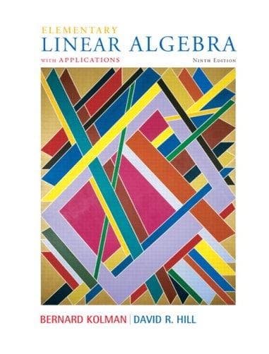 Cover image for Elementary Linear Algebra with Applications (9th Edition)