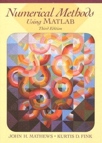 Cover image for Numerical methods using MATLAB.