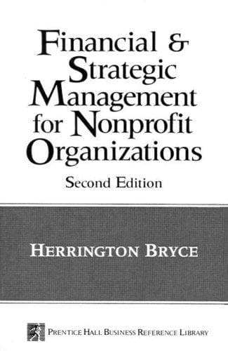 Financial and strategic management for nonprofit organizations