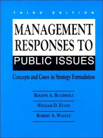 Cover image for Management Responses to Public Issues
