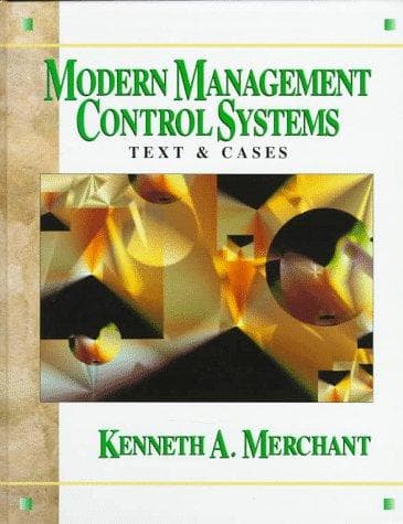 Cover image for Modern Management Control Systems