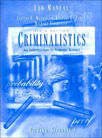 Cover image for Criminalistics (Lab Manual)