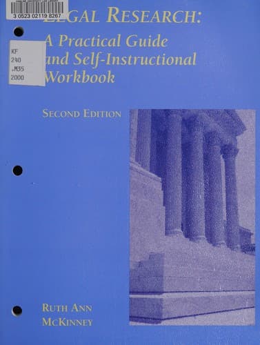 Cover image for Legal research