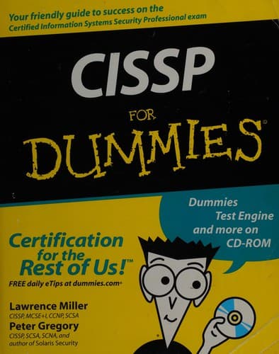 Cover image for CISSP for dummies