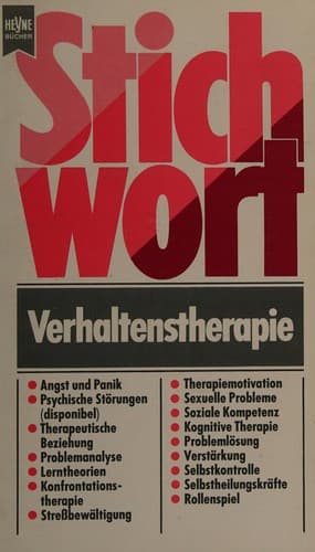 Stichwort Verhaltenstherapie