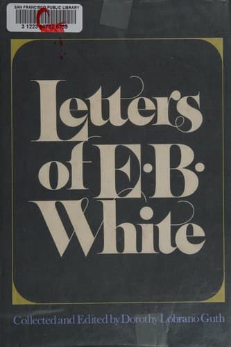 Cover image for Letters of E. B. White