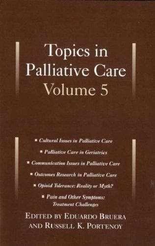 Cover image for Topics in palliative care