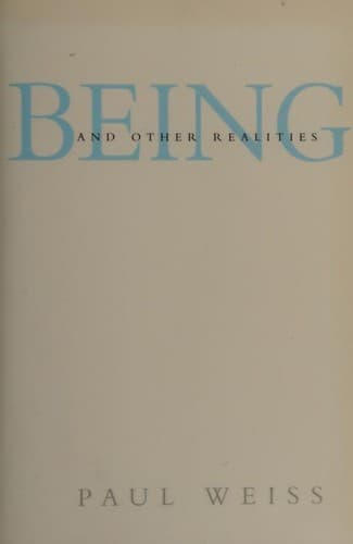 Cover image for Being and other realities