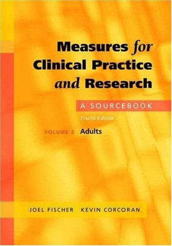 Cover image for Measures for Clinical Practice and Research: A Sourcebook Volume 2