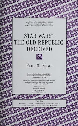Cover image for Star Wars: Deceived