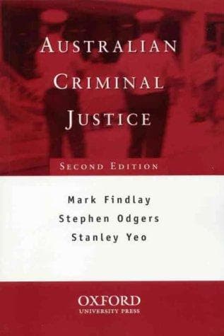 Cover image for Australian criminal justice