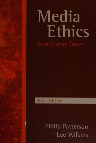 Cover image for Media ethics