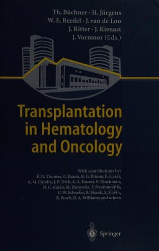 Cover image for Transplantation in hematology and oncology