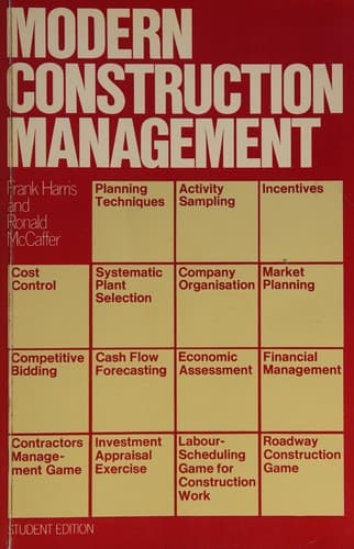 Cover image for Modern construction management