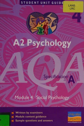 Cover image for A2 psychology