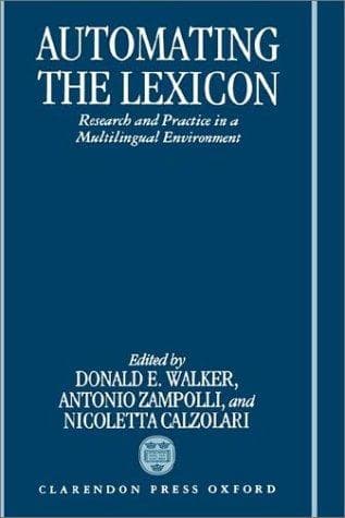 Cover image for Automating the Lexicon
