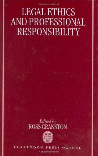 Cover image for Legal ethics and professional responsibility