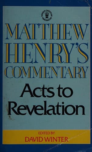 Cover image for Matthew Henry's commentary