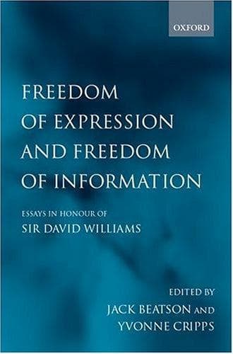 Cover image for Freedom of Expression and Freedom of Information
