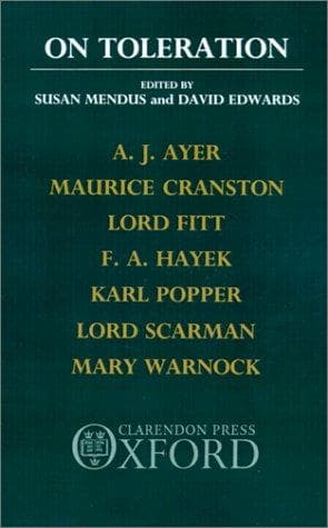 Cover image for On toleration