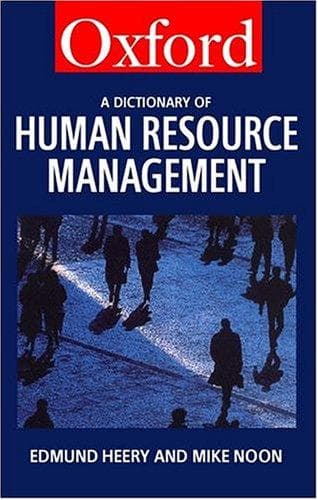 Cover image for A Dictionary of Human Resource Management