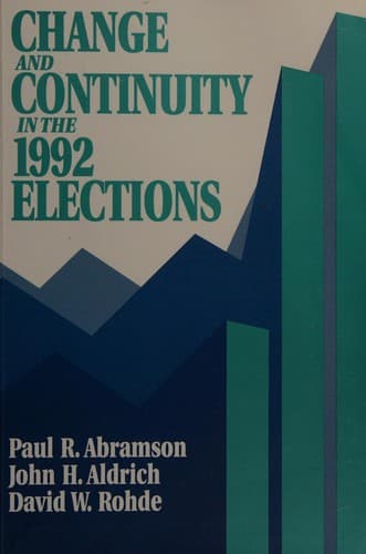 Cover image for Change and continuity in the 1992 elections