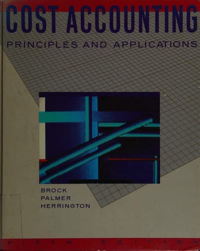 Cover image for Cost accounting