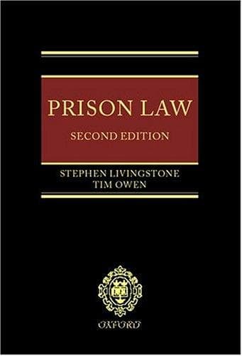 Cover image for Prison law