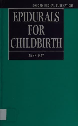 Cover image for Epidurals for childbirth