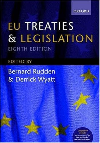 Cover image for EU Treaties and Legislation