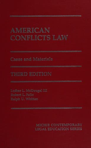 Cover image for American conflicts law