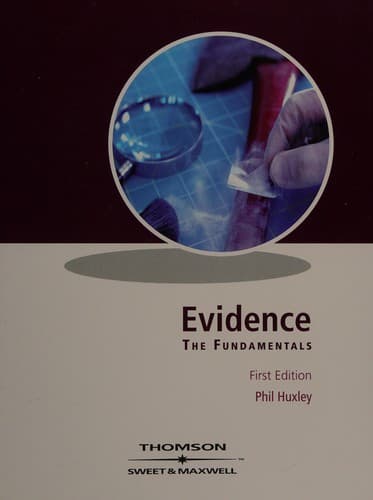 Cover image for Evidence