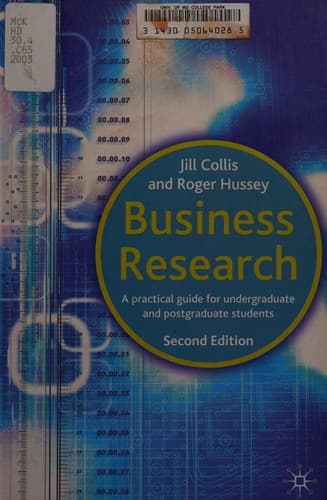 Cover image for Business research