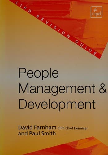 Cover image for People management and development