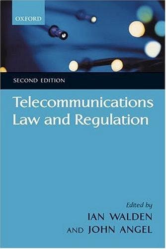 Cover image for Telecommunications Law and Regulation