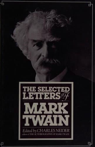 Cover image for The selected letters of Mark Twain