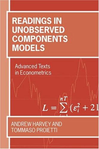 Cover image for Readings in Unobserved Components Models (Advanced Texts in Econometrics)