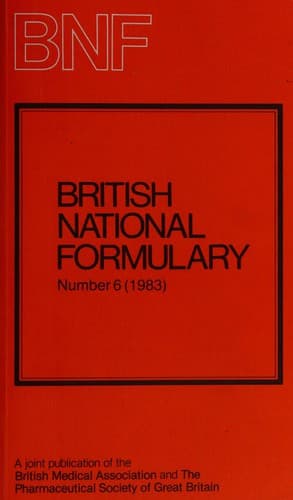 Cover image for British national formulary