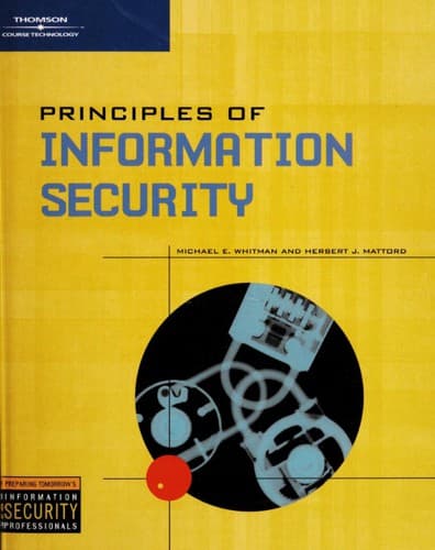 Cover image for Principles of Information Security