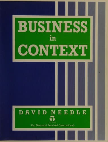Cover image for Business in Context