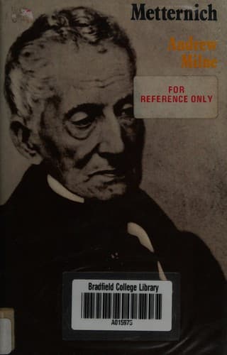 Cover image for Metternich