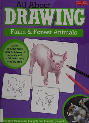Cover image for All about drawing farm & forest animals