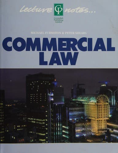 Cover image for Commercial law