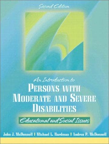 Cover image for Introduction to Persons with Moderate and Severe Disabilities