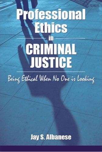 Cover image for Professional Ethics in Criminal Justice